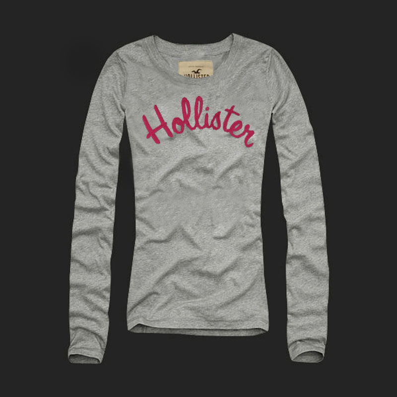 Hollister Mujeres De Cuello Redondo Largo Remera HCO4749